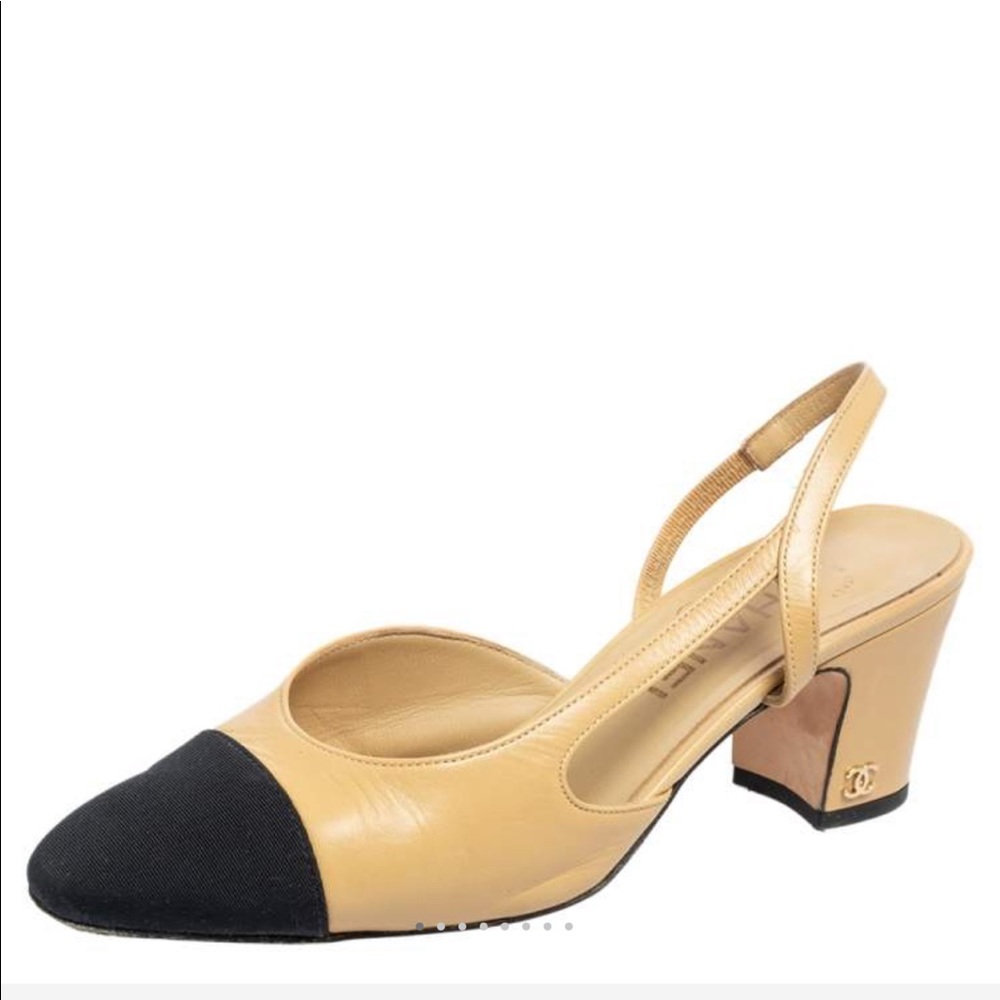 Chanel sling back pumps